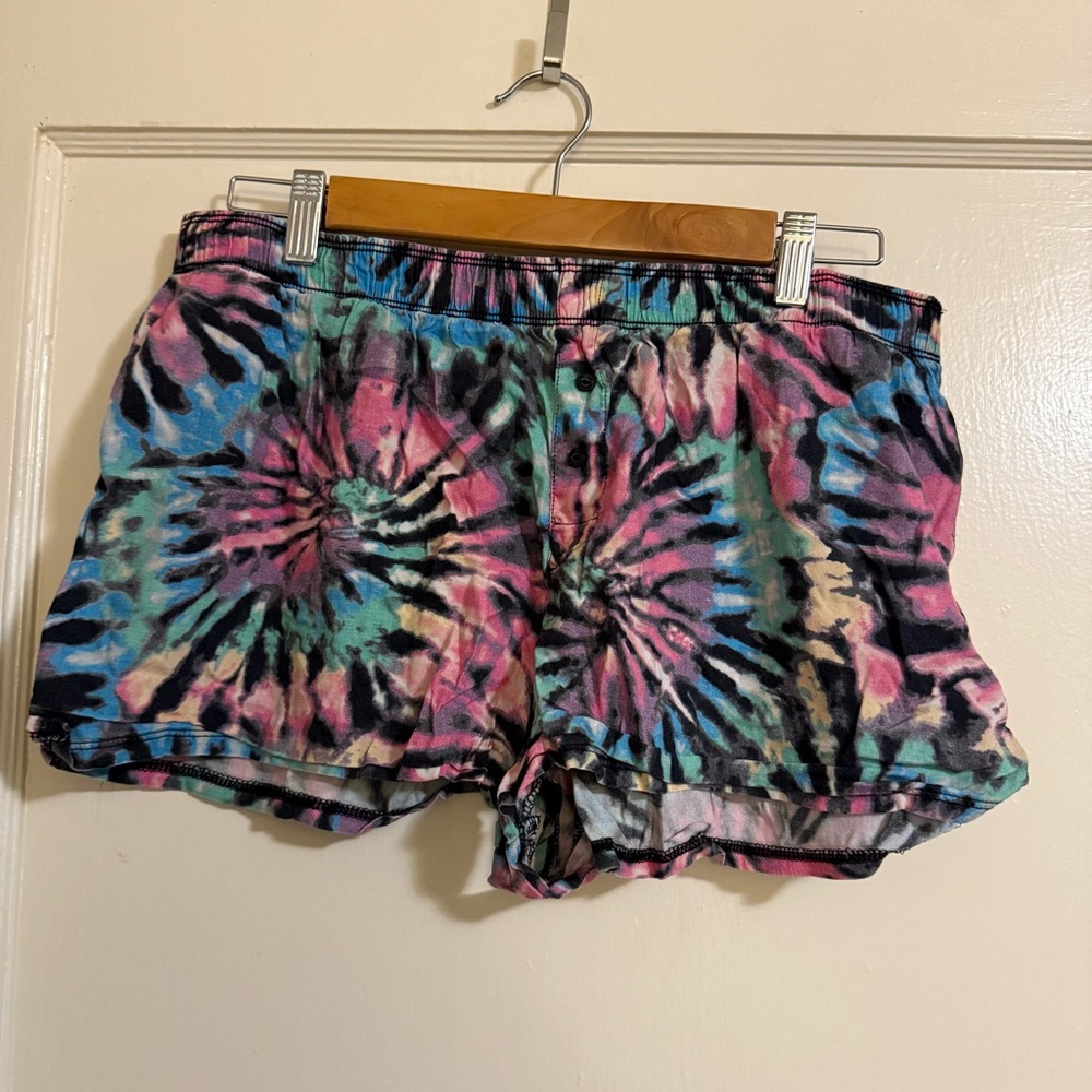 PINK Victoria's Secret Tie-Dye High Waist Shorts